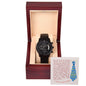 Black Chronograph Watch Design 4 ~1 Corinthians 13:4-7~