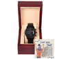 Black Chronograph Watch Design 3 ~Matthew 6:26~