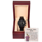 Black Chronograph Watch Design 8 ~Proverbs 3:5-6~