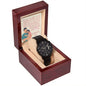 Black Chronograph Watch Design 1 ~Psalm 103:13-14~