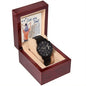 Black Chronograph Watch Design 3 ~Matthew 6:26~
