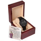 Black Chronograph Watch Design 8 ~Proverbs 3:5-6~