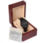 Black Chronograph Watch Design 10 ~John 15:13~