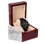 Black Chronograph Watch Design 10 ~John 15:13~