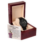 Black Chronograph Watch Design 8 ~Proverbs 3:5-6~