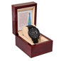 Black Chronograph Watch Design 4 ~1 Corinthians 13:4-7~