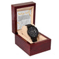 Black Chronograph Watch Design 10 ~John 15:13~