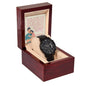 Black Chronograph Watch Design 1 ~Psalm 103:13-14~