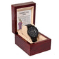 Black Chronograph Watch Design 8 ~Proverbs 3:5-6~