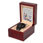 Black Chronograph Watch Design 6 ~Philippians 1:6~