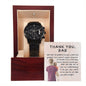 Black Chronograph Watch Design 8 ~Proverbs 3:5-6~