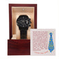 Black Chronograph Watch Design 4 ~1 Corinthians 13:4-7~