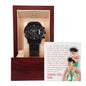 Black Chronograph Watch Design 7 ~Psalm 91:1-2~