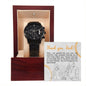 Black Chronograph Watch Design 10 ~John 15:13~