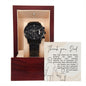 Black Chronograph Watch Design 9 ~Colossians 3:13~