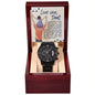 Black Chronograph Watch Design 3 ~Matthew 6:26~