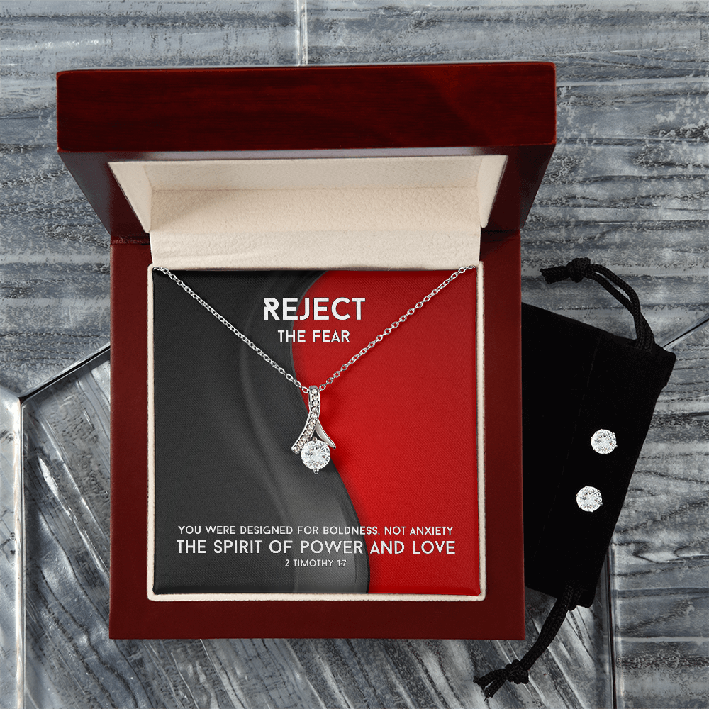 The Spirit Of Power And Love (2 Timothy 1:7) | Alluring Beauty Necklace & Earring Set