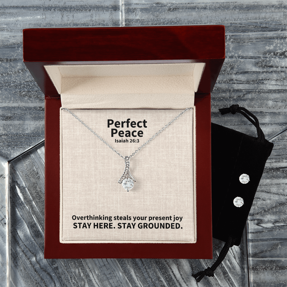 Perfect Peace (Isaiah 26:3) | Alluring Beauty Necklace & Earring Set