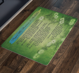 Bible Verses Anti-Slip Protective Doormat Prayer for Provision ~Psalm 23:1-6~ (Design: Misty 2)