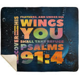 MeditateHealing.com | Bible Verses Premium Sherpa Mink Blanket