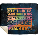 MeditateHealing.com | Bible Verses Premium Sherpa Mink Blanket