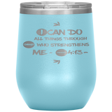 MeditateHealing.com Stainless Steel Vacuum Insulated Wine Tumbler