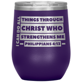 MeditateHealing.com Stainless Steel Vacuum Insulated Wine Tumbler