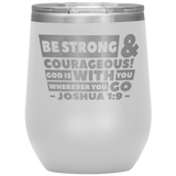 MeditateHealing.com Stainless Steel Vacuum Insulated Wine Tumbler