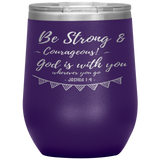 MeditateHealing.com Stainless Steel Vacuum Insulated Wine Tumbler