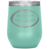 MeditateHealing.com Stainless Steel Vacuum Insulated Wine Tumbler