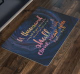 Bible Verses Anti-Slip Protective Doormat ~Psalm 91:7~ Design 5