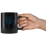 Bible Verses Black Mugs - Psalm 61:2 (Design 10) - Meditate Healing Christian Store
