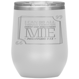 MeditateHealing.com Stainless Steel Vacuum Insulated Wine Tumbler