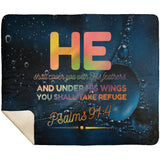 MeditateHealing.com | Bible Verses Premium Sherpa Mink Blanket