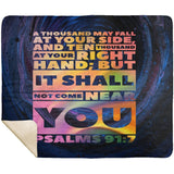 MeditateHealing.com | Bible Verses Premium Sherpa Mink Blanket