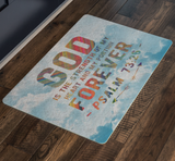 Bible Verses Anti-Slip Protective Doormat ~Psalm 73:26~ Design 1