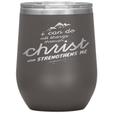 MeditateHealing.com Stainless Steel Vacuum Insulated Wine Tumbler