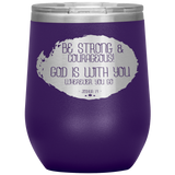 MeditateHealing.com Stainless Steel Vacuum Insulated Wine Tumbler