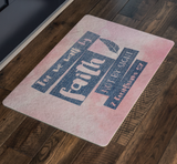 Bible Verses Anti-Slip Protective Doormat ~2 Corinthians 5:7~ Design 10