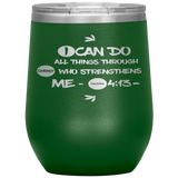MeditateHealing.com Stainless Steel Vacuum Insulated Wine Tumbler