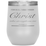 MeditateHealing.com Stainless Steel Vacuum Insulated Wine Tumbler