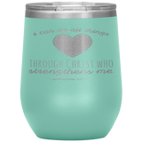 MeditateHealing.com Stainless Steel Vacuum Insulated Wine Tumbler