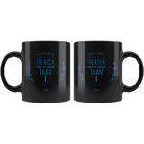 Bible Verses Black Mugs - Psalm 61:2 (Design 10) - Meditate Healing Christian Store