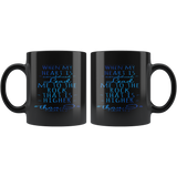 Bible Verses Black Mugs - Psalm 61:2 (Design 2) - Meditate Healing Christian Store