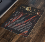 Bible Verses Anti-Slip Protective Doormat Prayer for Protection ~Psalm 91:9-16~ (Design: Lamp 2)