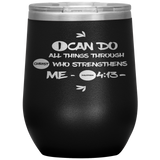 MeditateHealing.com Stainless Steel Vacuum Insulated Wine Tumbler