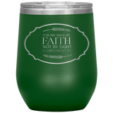 MeditateHealing.com Stainless Steel Vacuum Insulated Wine Tumbler