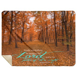 Bible Verses Premium Sherpa Mink Blanket - Be Strong In The Lord ~Ephesians 6:10~