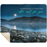 MeditateHealing.com | Bible Verses Premium Sherpa Mink Blanket