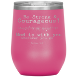 MeditateHealing.com Stainless Steel Vacuum Insulated Wine Tumbler